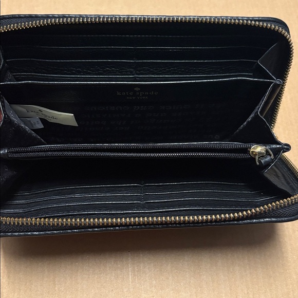 Kate Spade 'Laurel' zip-around wallet with a checkered pattern -Saffiano leather - Picture 3 of 9